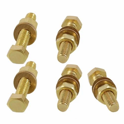 Brass Hex Nut & Bolt (M4 - M12) thumbnail 3